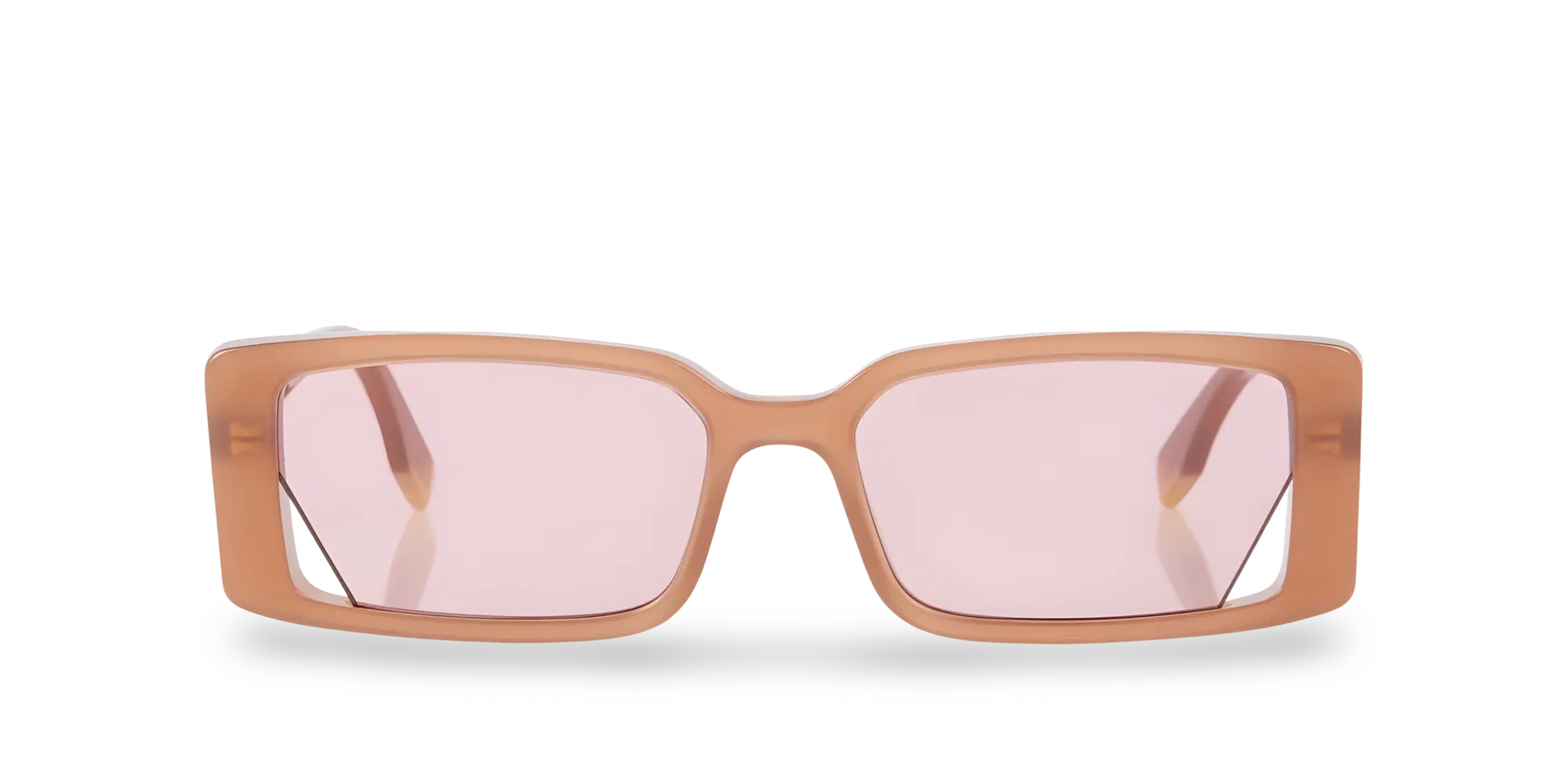 Occhiali Da Sole Rettangolari Beige