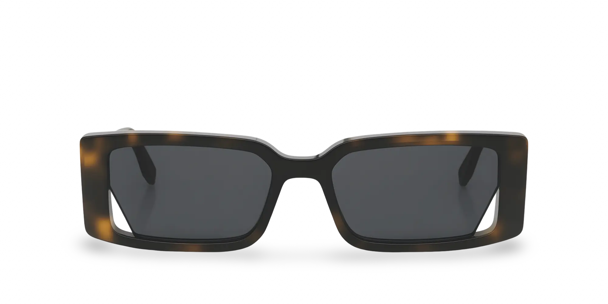 Occhiali Da Sole Rettangolari Marrone Tartarugato