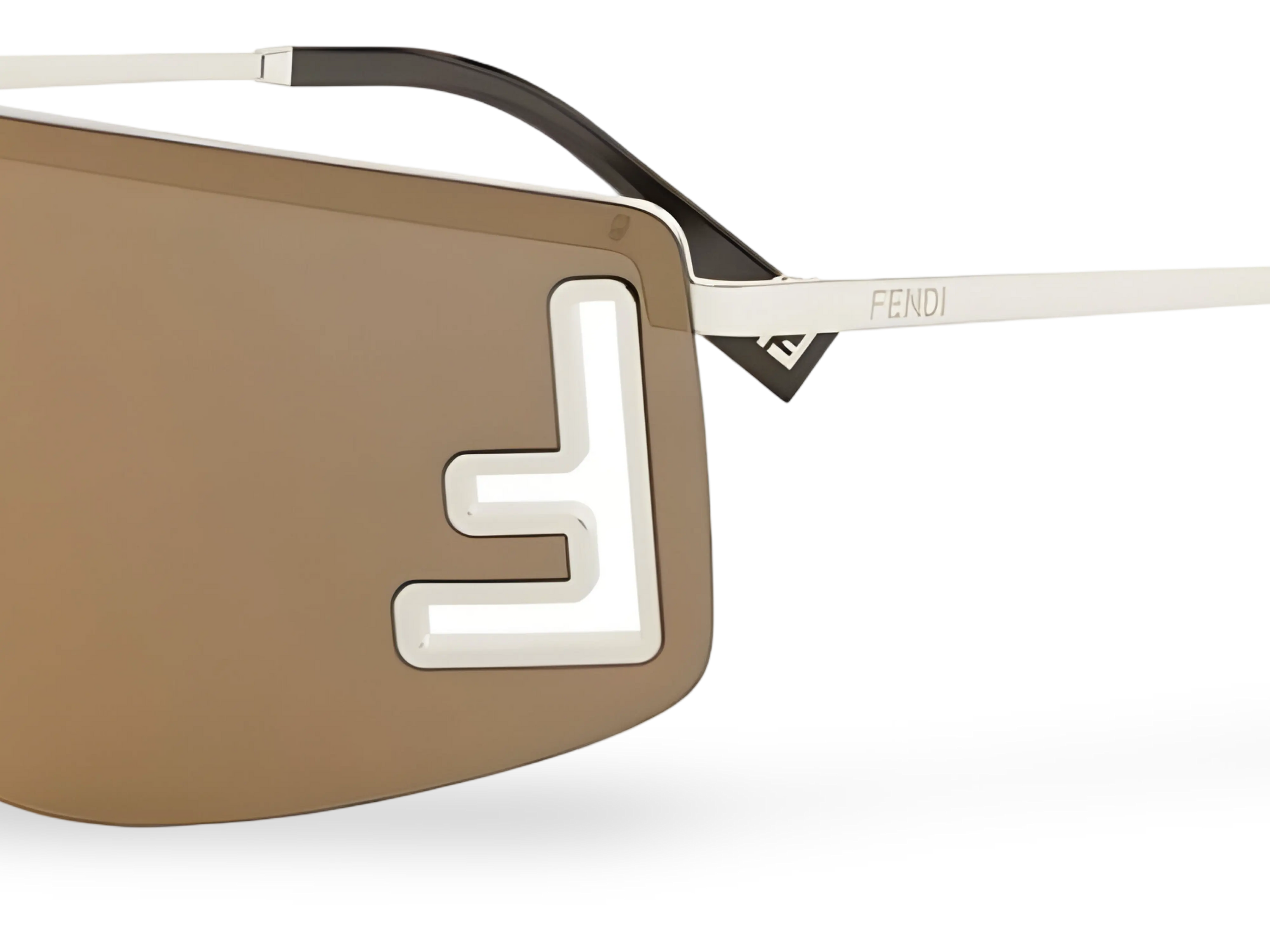 Occhiali Da Sole a Mascherina Oro