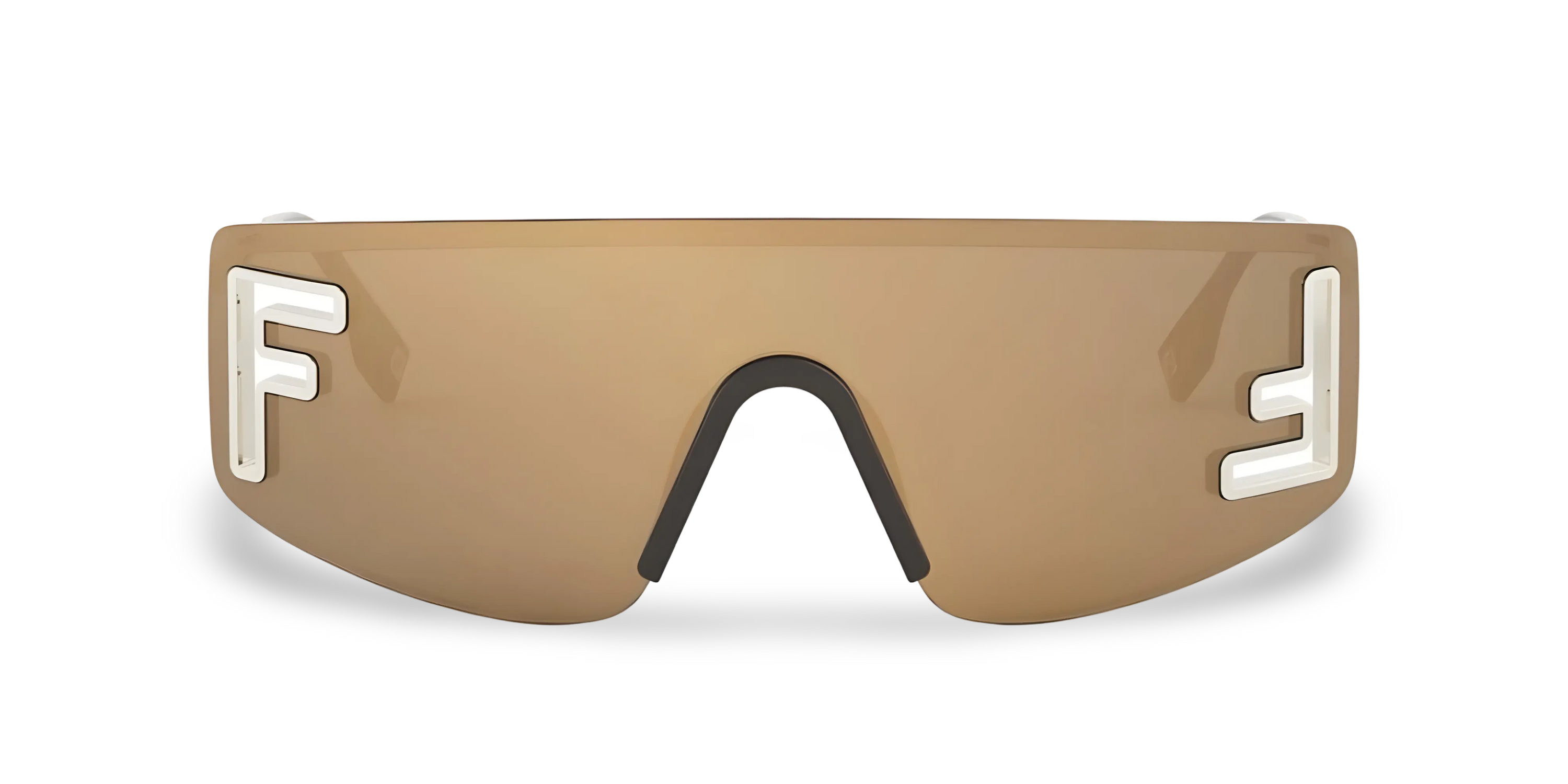 Occhiali Da Sole a Mascherina Oro