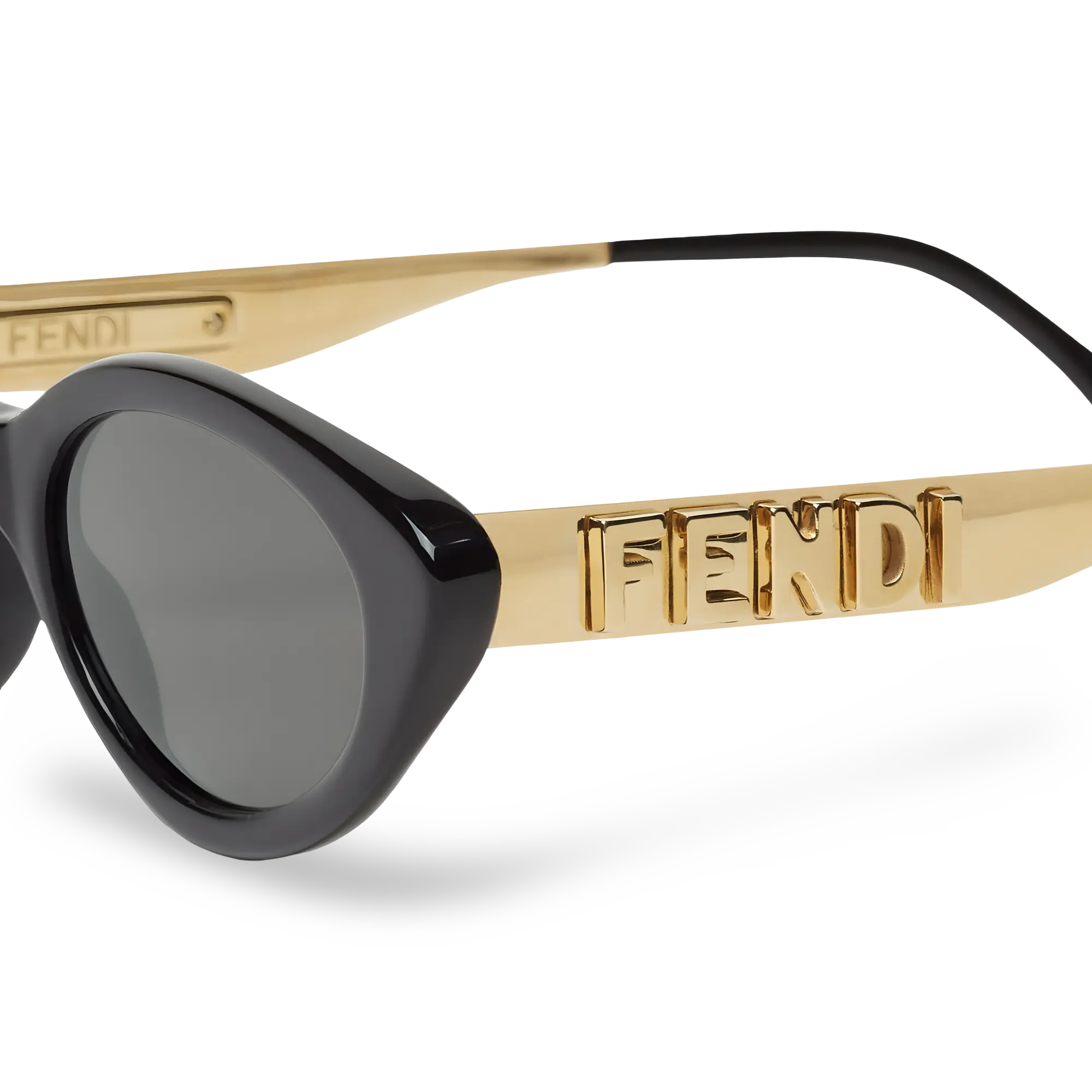 Black Butterfly Sunglasses with Grey Lenses