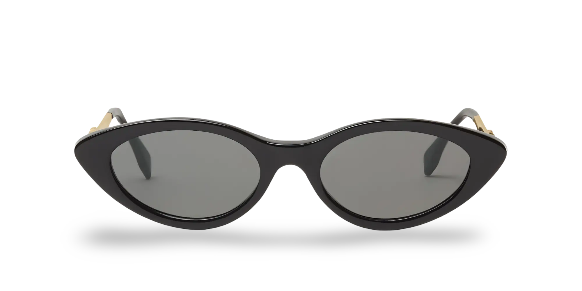 Black Butterfly Sunglasses with Grey Lenses