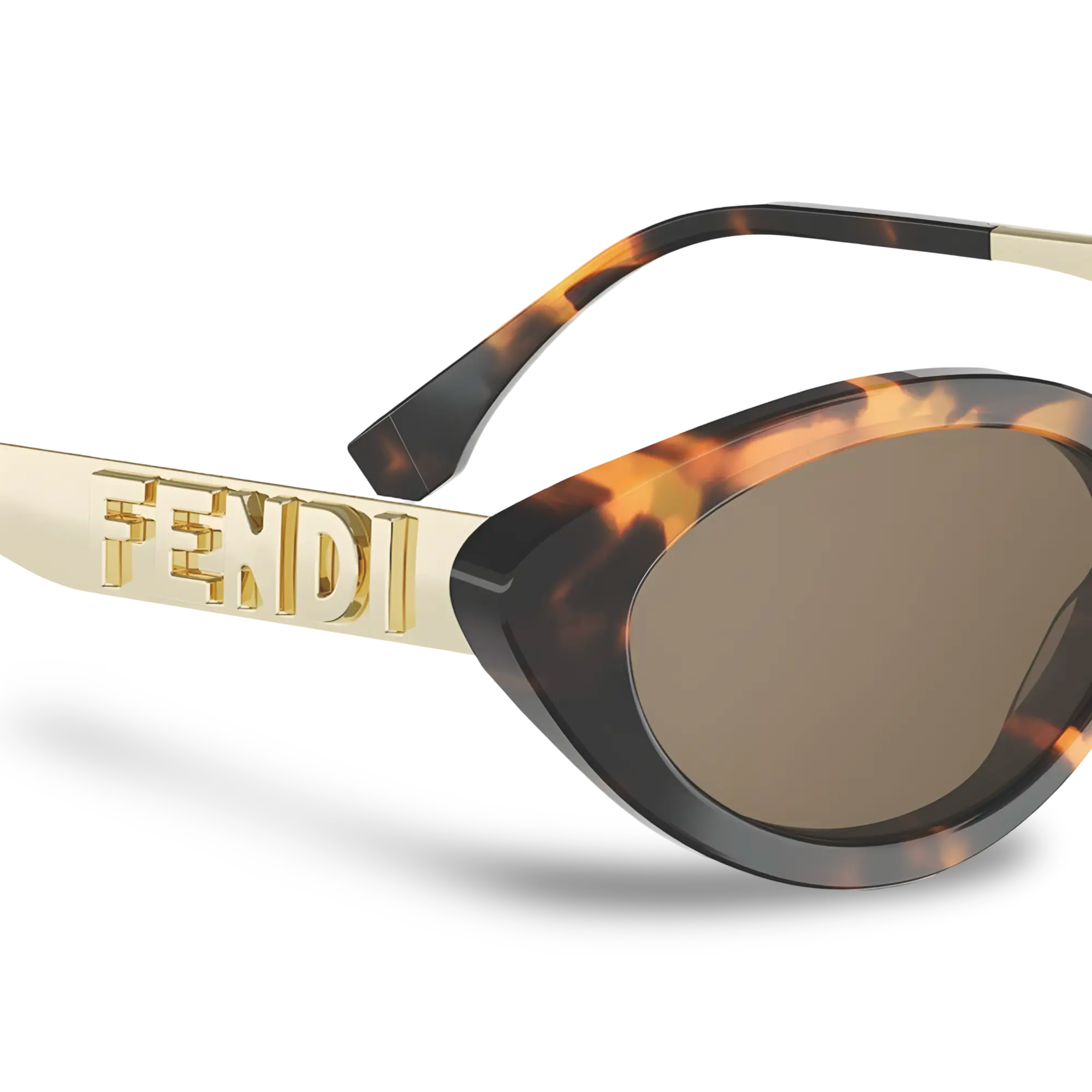 Havana Butterfly Sunglasses with Brown Lenses