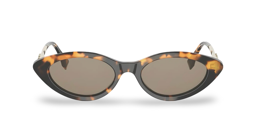 Havana Butterfly Sunglasses with Brown Lenses