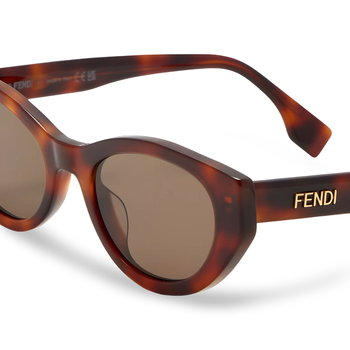 Havana Butterfly Sunglasses with Brown Lenses