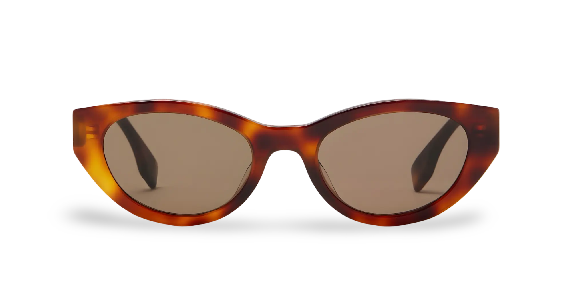 Havana Butterfly Sunglasses with Brown Lenses