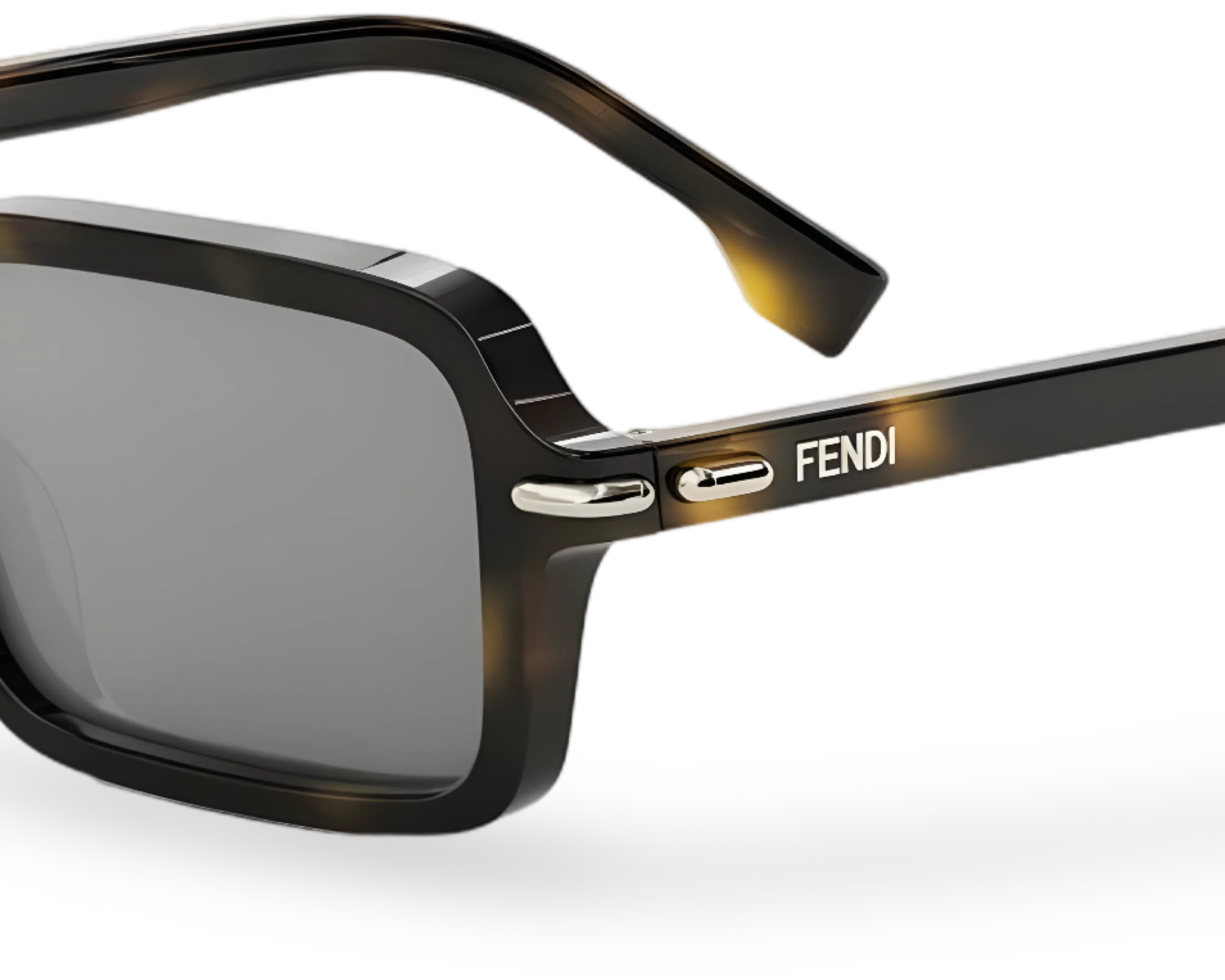 Occhiali Da Sole Rettangolari Havana