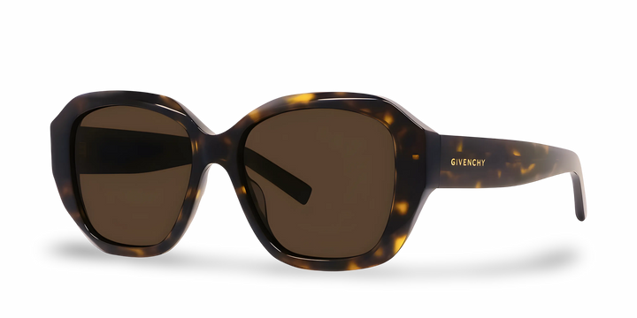 Brown Geometric Tortoiseshell Sunglasses