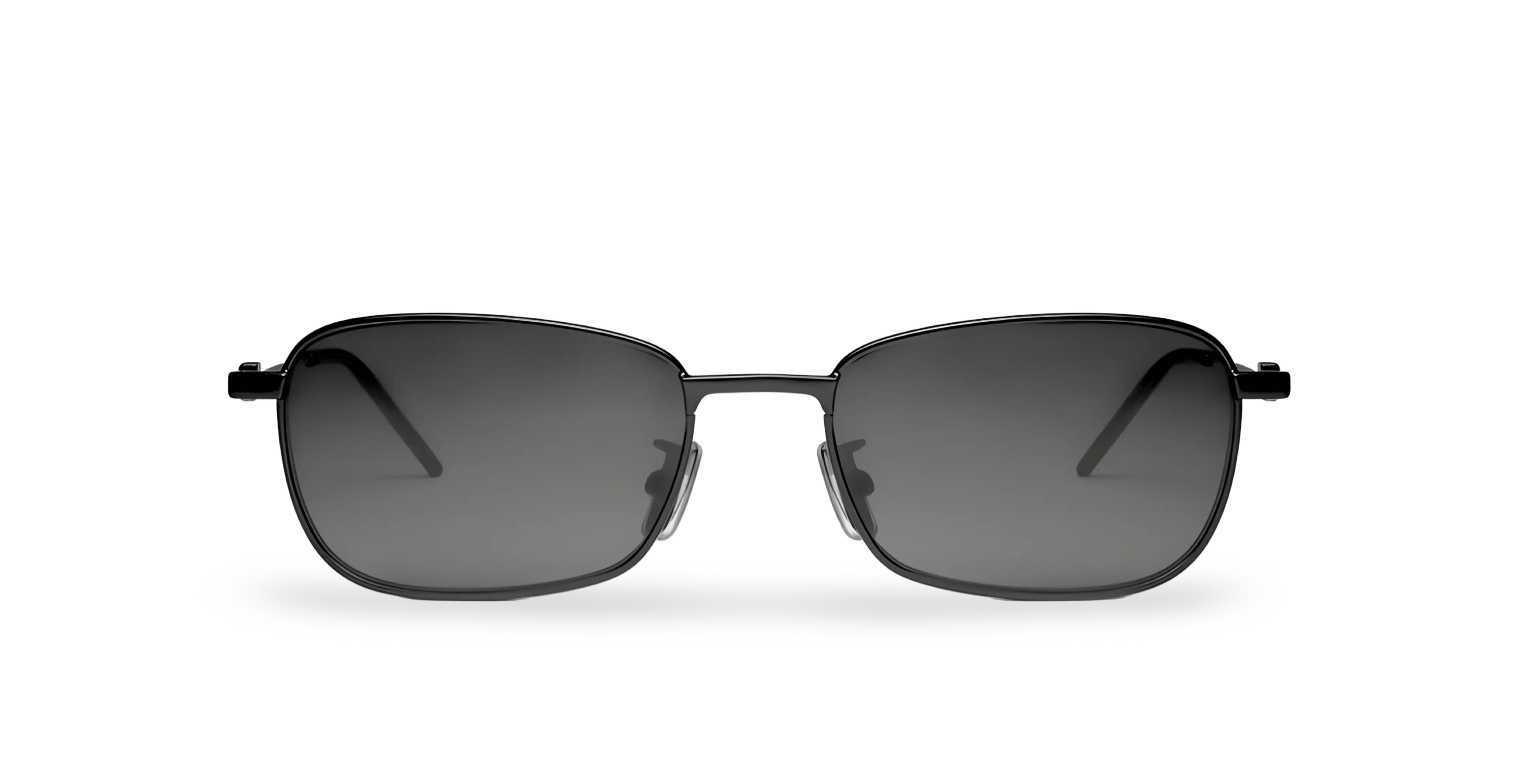 Occhiali Da Sole Rettangolare Nero con Lenti Nere