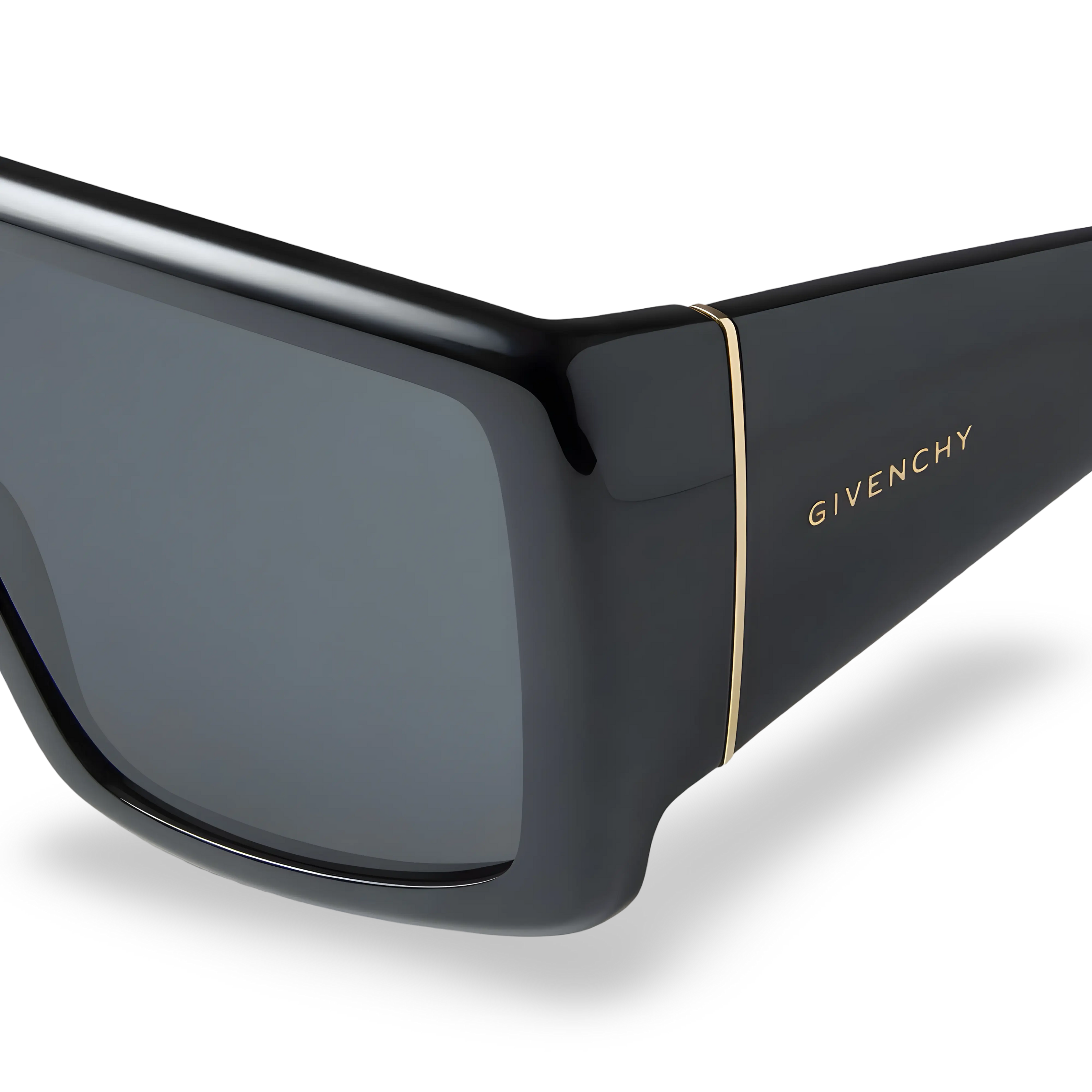 Masken-Sonnenbrille, Schwarz