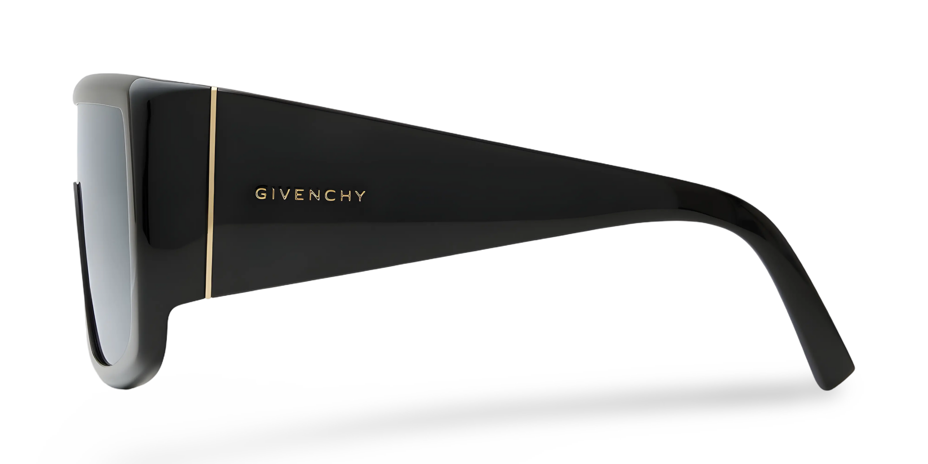 Masken-Sonnenbrille, Schwarz