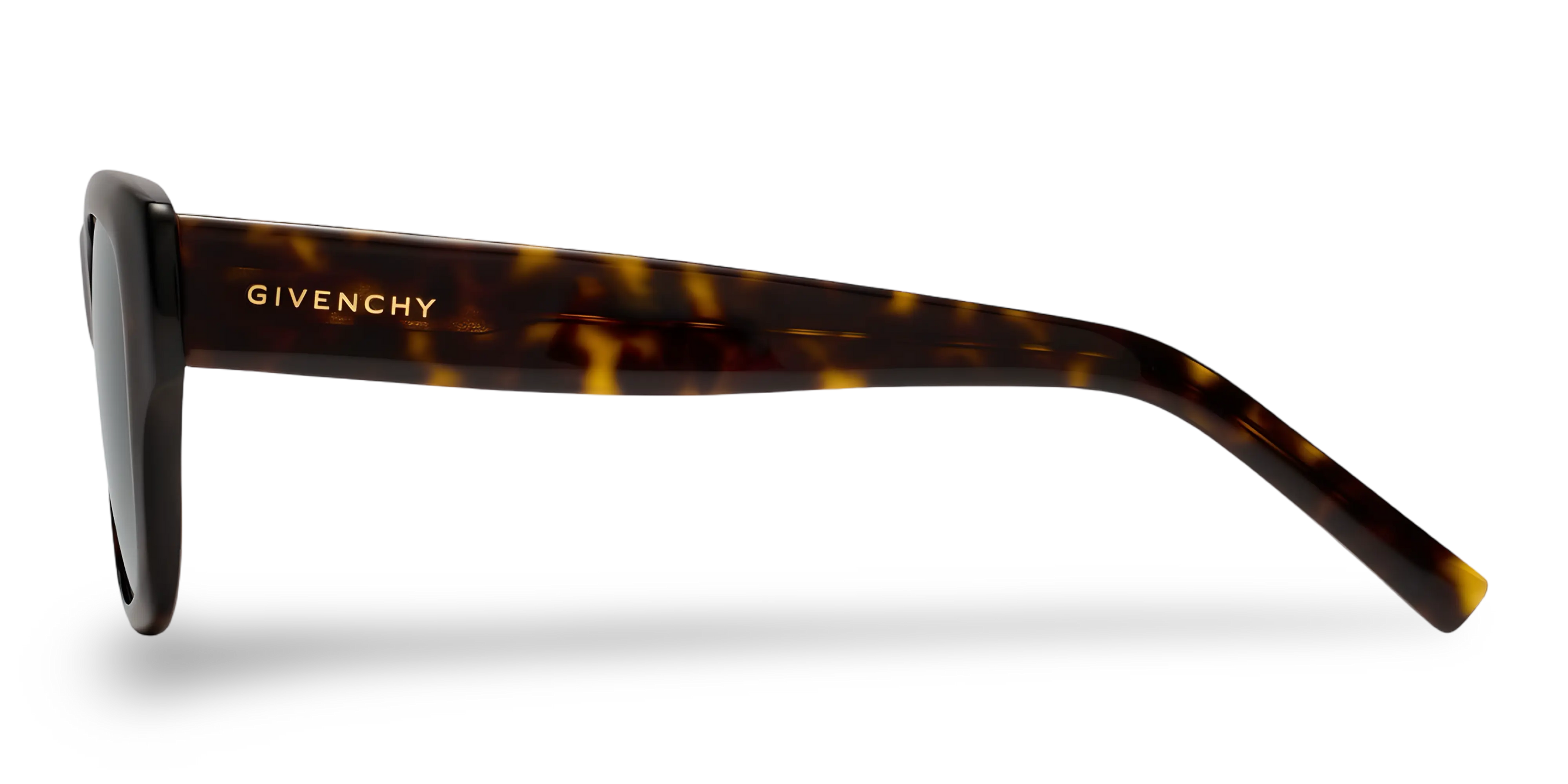 Occhiali Da Sole Squadrati Havana con Lenti Verdi