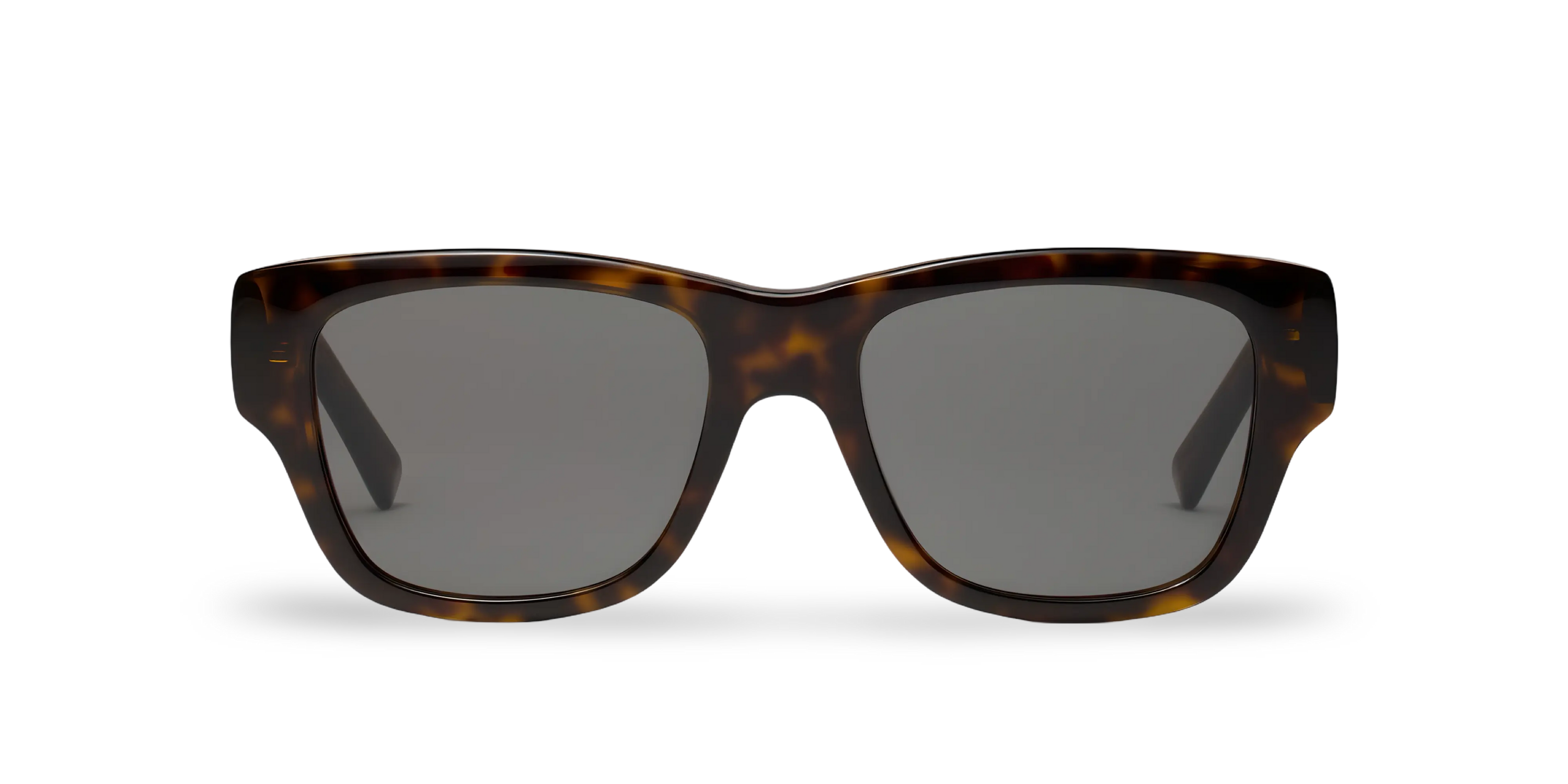 Occhiali Da Sole Squadrati Havana con Lenti Verdi