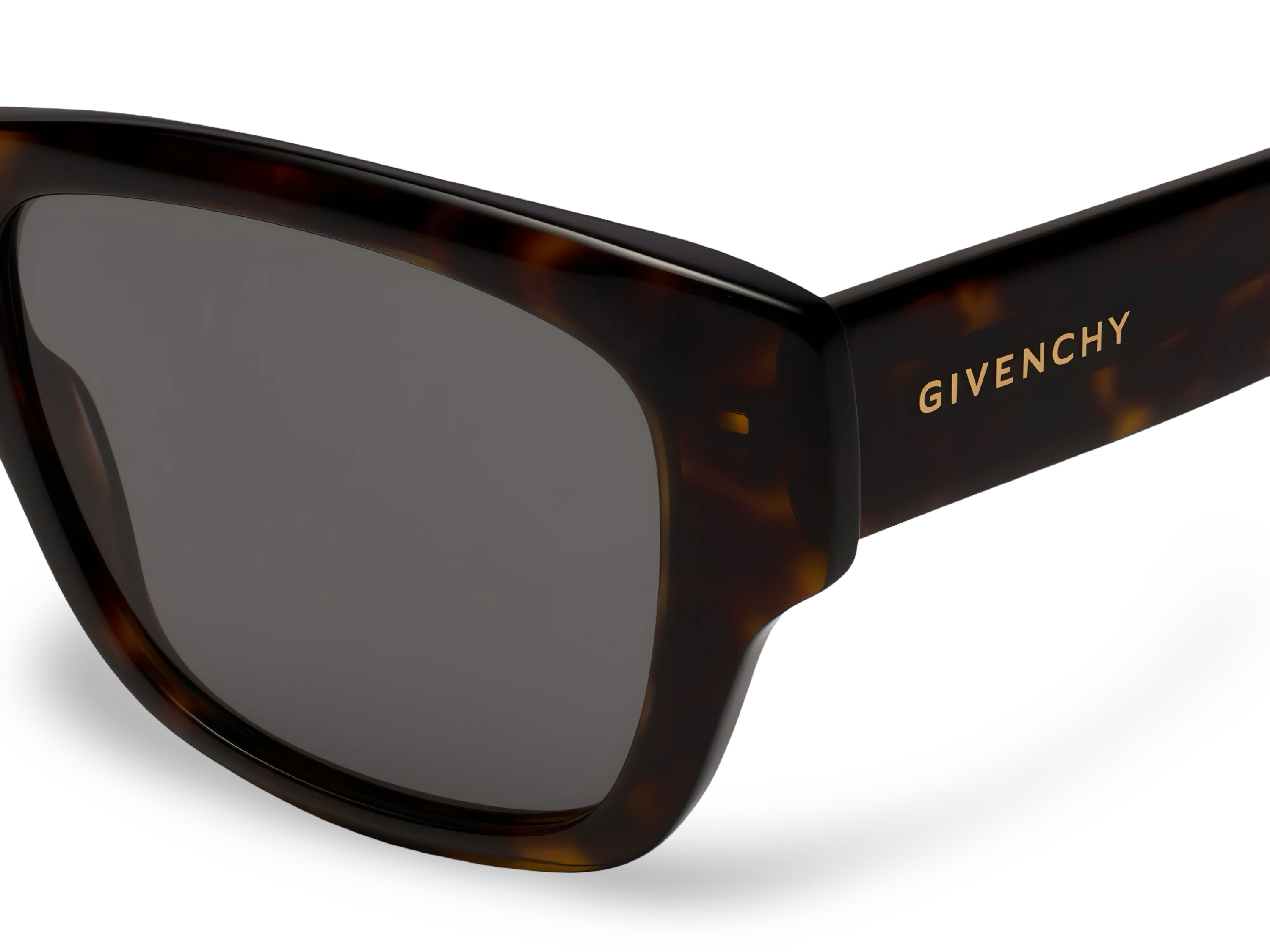 Occhiali Da Sole Squadrati Havana con Lenti Verdi