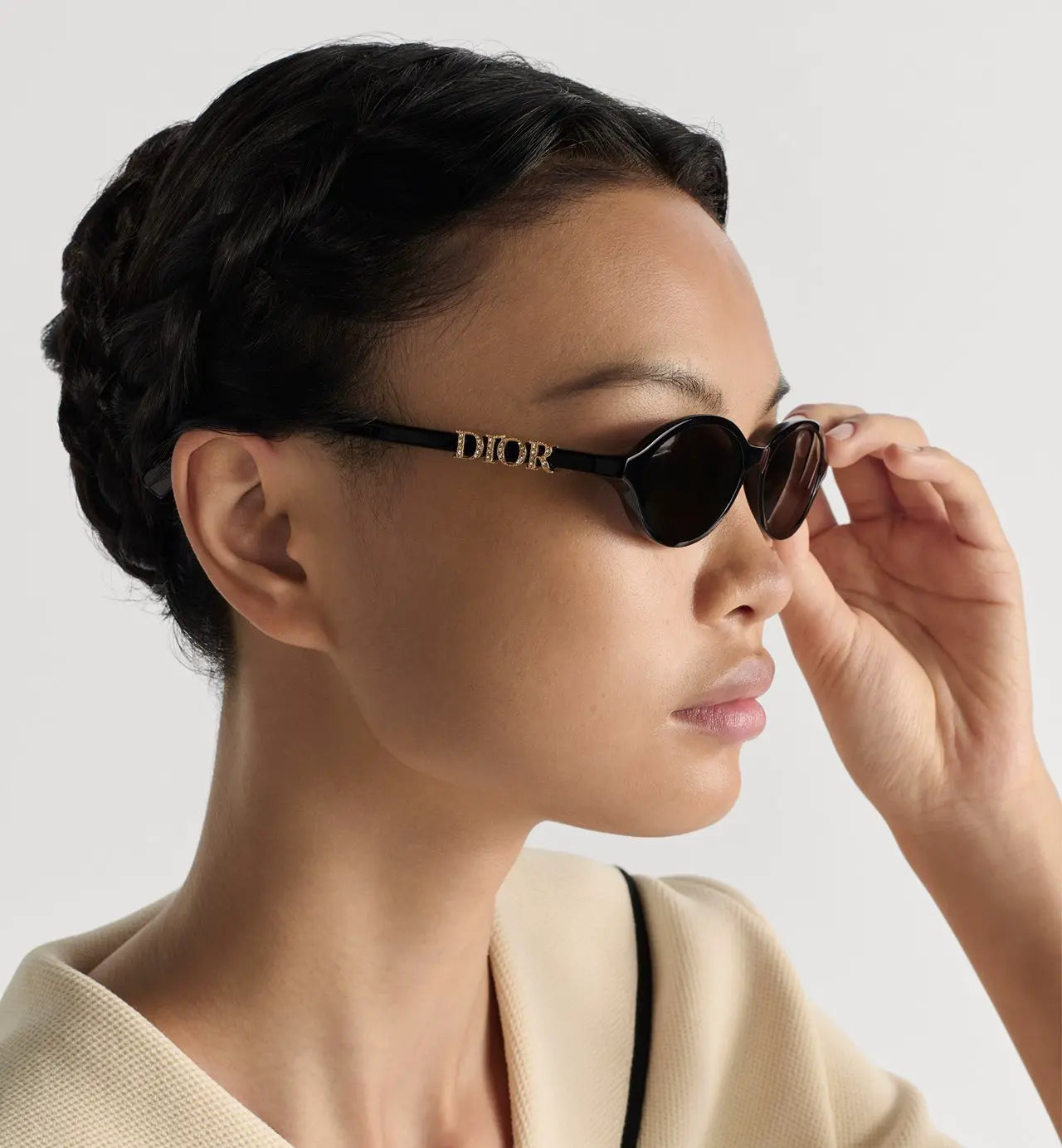 Occhiali Da Sole Ovali Neri